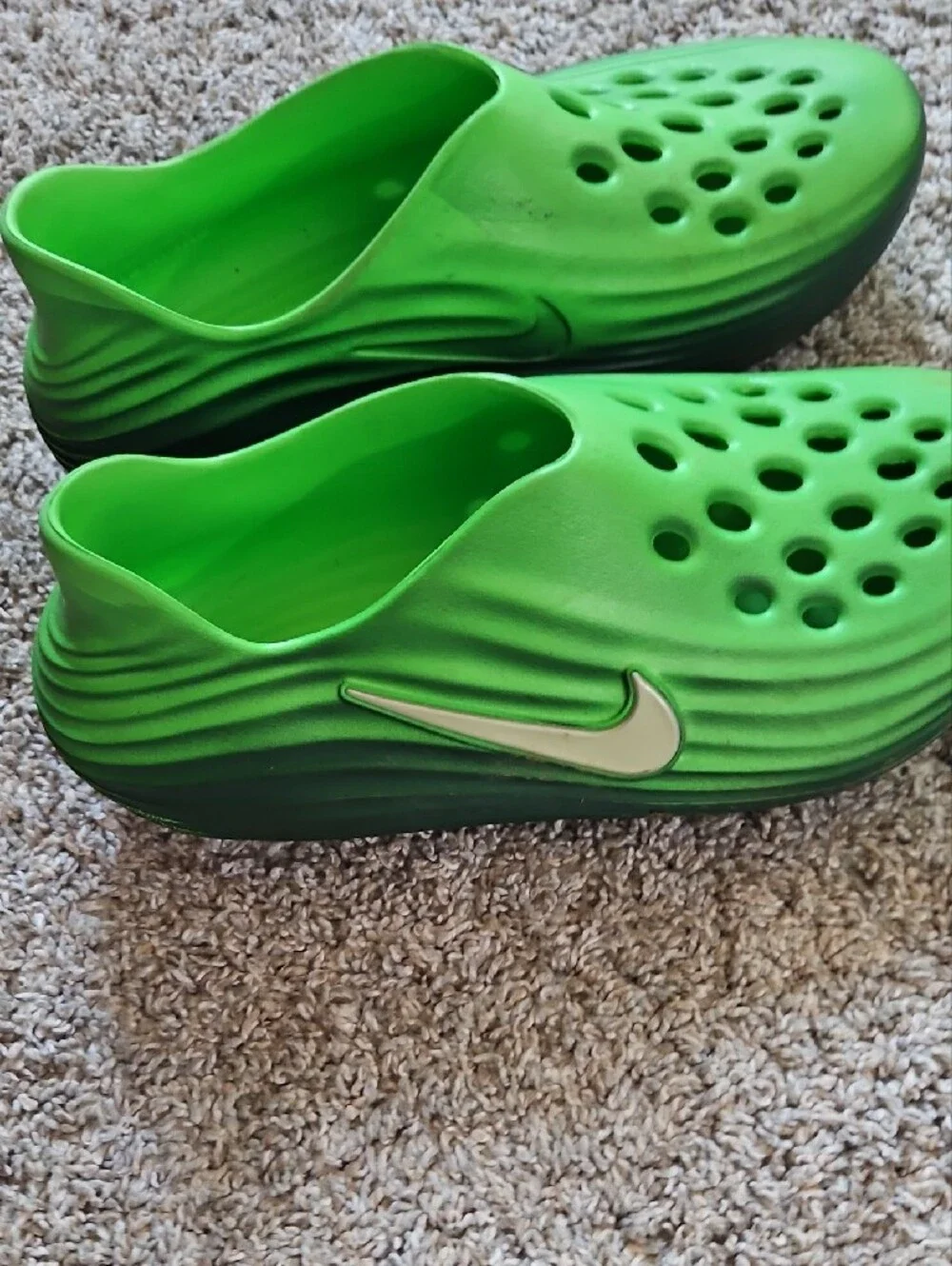 Nike Kids Bright Green Slip-On Water Clog